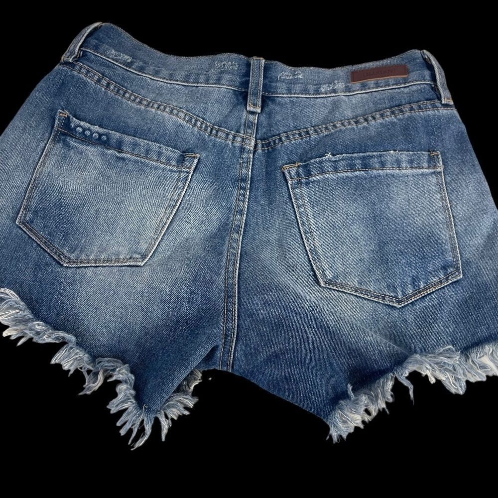 Blank NYC The Barrow Distressed Vintage High Rise Shorts Sz 26